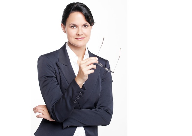 female consultant standing up
